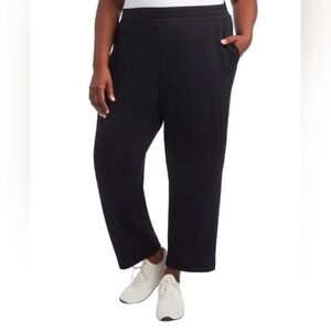 Women's Danskin Luxe Retro Jogger Sweatpant Black Size XXL NWT